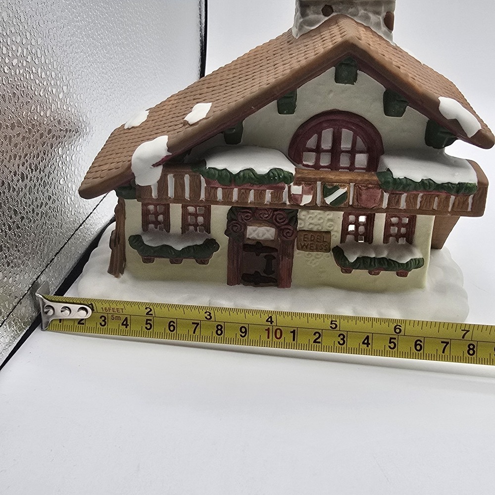 Party Lite Olde World Village Edelweiss House Tealight Candle Holder P0308 - Picture 11 of 12